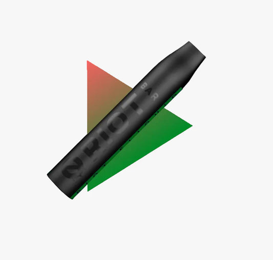 RIOT BAR Watermelon Ice jednorázová e-cigareta 20 mg 600 potahů svěží meloun mentol