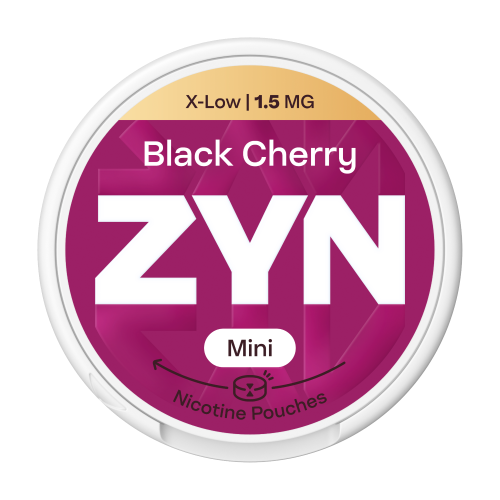 Nikotínové sáčky ZYN Mini Black Cherry s příchutí černá třešeň, síla 1,5mg nikotinu na sáček