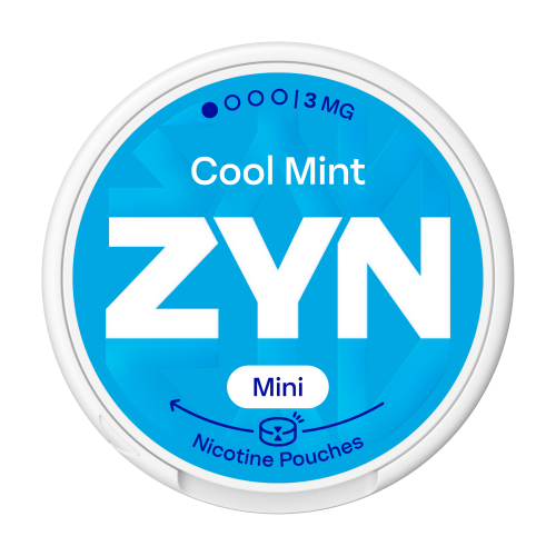 Nikotínové sáčky ZYN Mini Cool Mint s příchutí mentol máta síla 3mg nikotinu na sáček