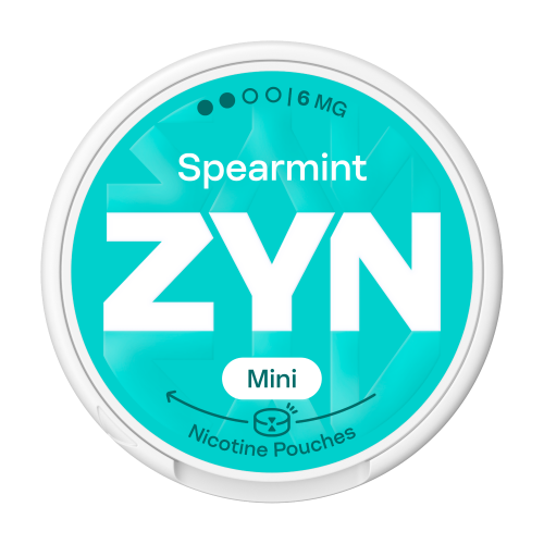 Nikotínové sáčky ZYN Mini Spearmint s příchutí máta spearmint, síla 6mg nikotinu na sáček