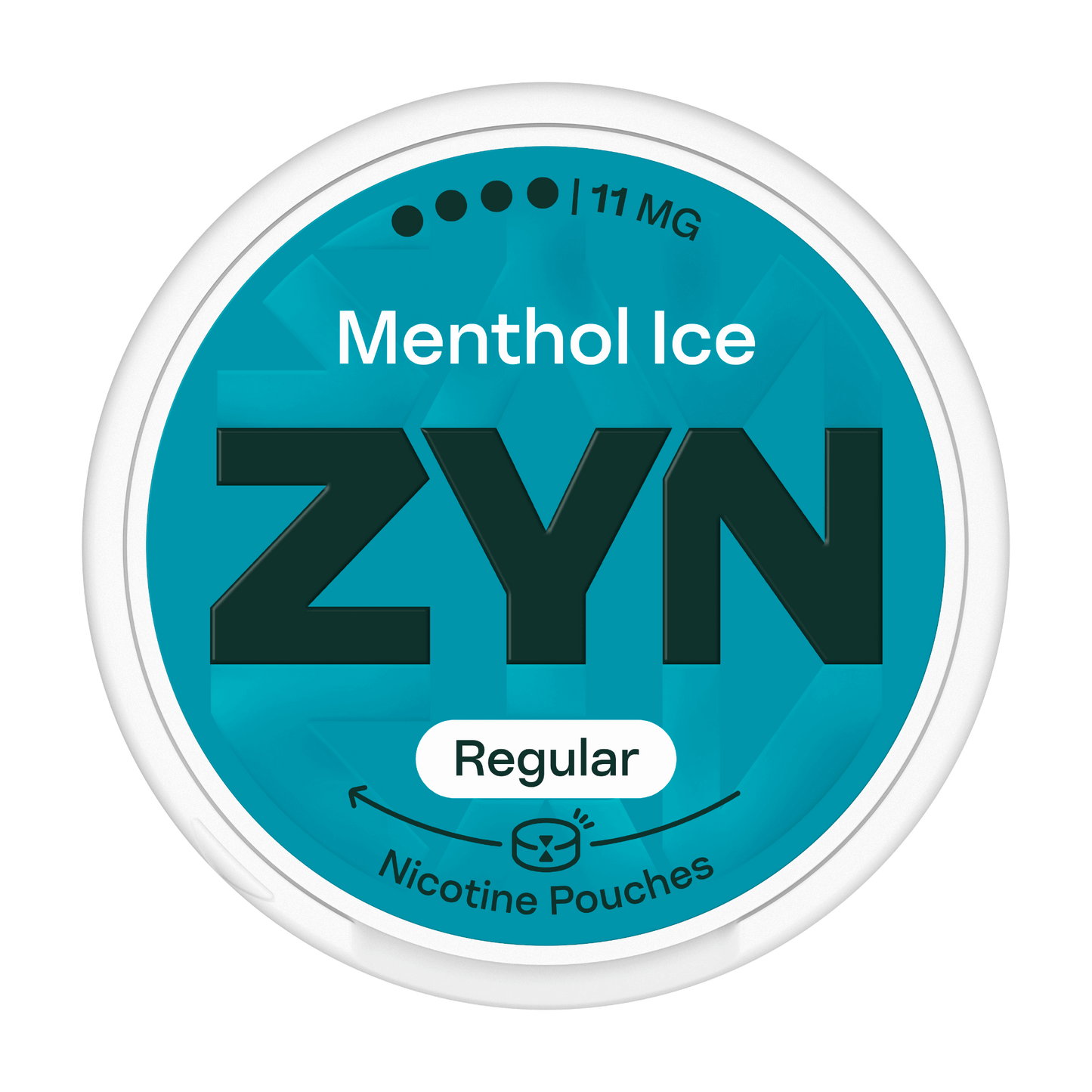 Nikotínové sáčky ZYN Regular Menthol Ice s příchutí Intenzivní mentolový chlad a Eukalyptus, síla 11mg nikotinu na sáček