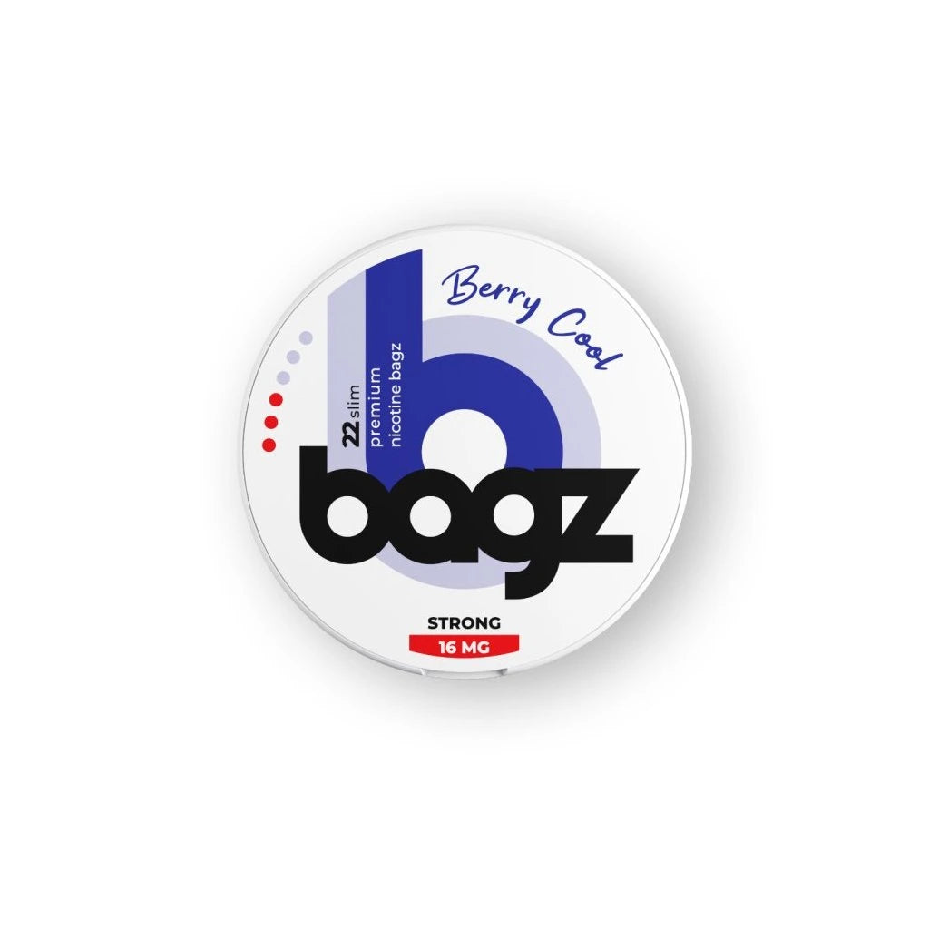 BAGZ Berry Cool 16mg nikotinové sáčky lesní plody a máta silné slim balení 22 kusů