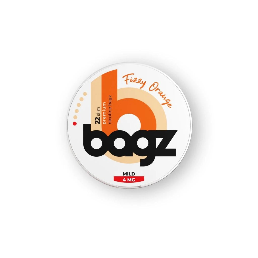 BAGZ Fizzy Orange 4mg nikotinové sáčky pomerančová limonáda citrus slim balení 22 kusů