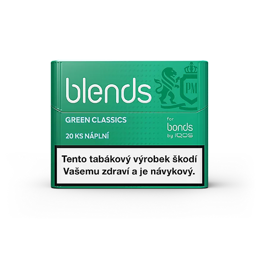 BLENDS Green Classics – krabička 20 tabákových náplní pro BONDS 2 by IQOS