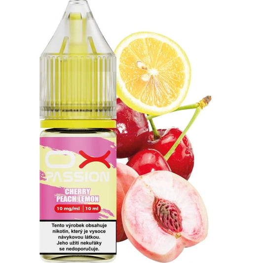 Cherry Peach Lemon od OXVA OX Passion Salts – ovocno-citrusový e-liquid s nikotinovou solí pro MTL vaping a POD systémy