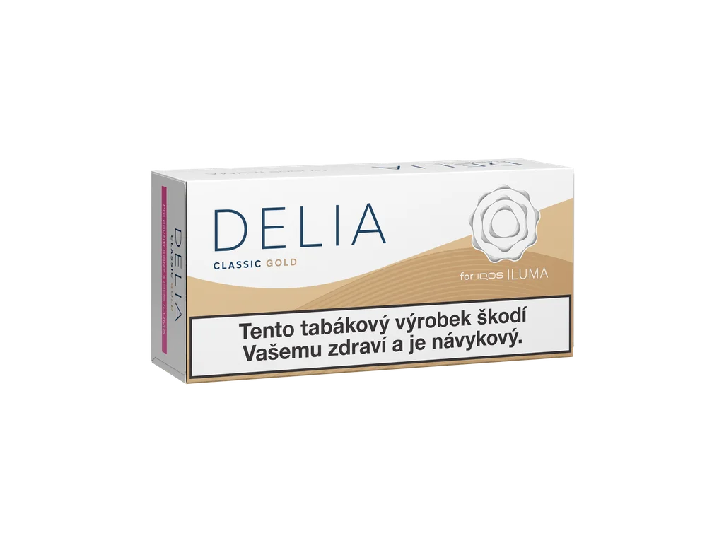 DELIA Classic Gold karton – tabákové náplně pro IQOS ILUMA s vyváženou tabákovou chutí