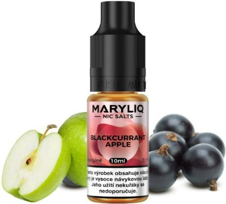 E-liquid Maryliq Blackcurrant Apple 20mg by Elf Bar s černým rybízem a červeným jablkem