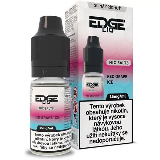 EDGE Salt Red Grape Ice e-liquid 10 ml 15 mg s příchutí červených hroznů a chladivým ice efektem