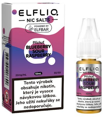 ELFLIQ Blue Sour Raspberry 10 ml s kombinací malin, borůvek a příjemné kyselosti