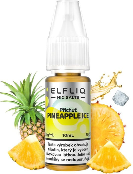 ELFLIQ Pineapple Ice 10 ml s chutí šťavnatého ananasu a ice efektem