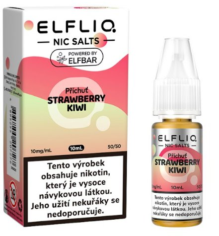 ELFLIQ Strawberry Kiwi 10 ml s kombinací sladkých jahod a svěžího kiwi