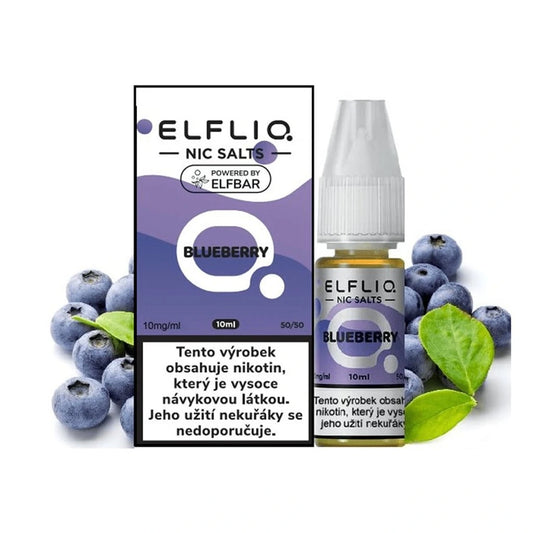 ELFLIQ Blueberry Ice inspirovaný Elf Bar – osvěžující borůvková příchuť s jemným „ice“ efektem pro každodenní vaping