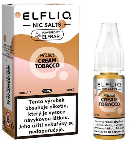 ELFLIQ Cream Tobacco od Elf Bar – tabákový e-liquid s jemně krémovým charakterem