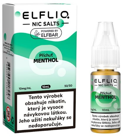 ELFLIQ Menthol od Elf Bar – mentolový e-liquid s výrazným chladivým efektem