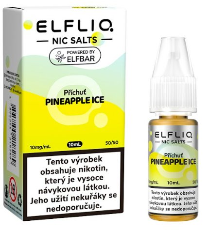 ELFLIQ Pineapple Ice od Elf Bar – ananasový e-liquid s chladivým zakončením