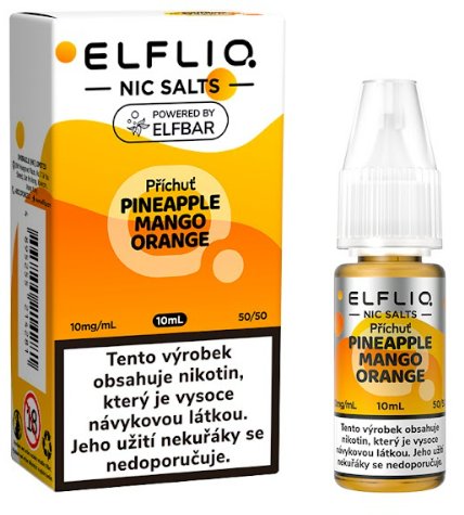 ELFLIQ Pineapple Mango Orange od Elf Bar – tropický e-liquid s ananasem, mangem a pomerančem