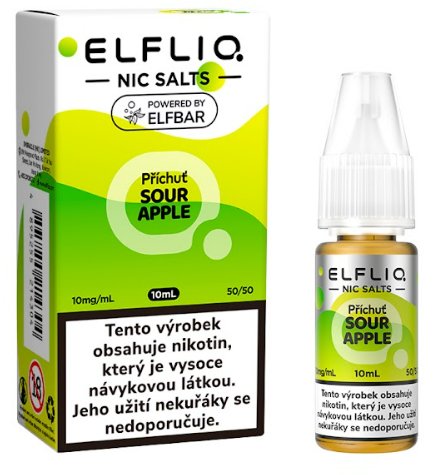 ELFLIQ Sour Apple od Elf Bar – e-liquid s chutí kyselého zeleného jablka