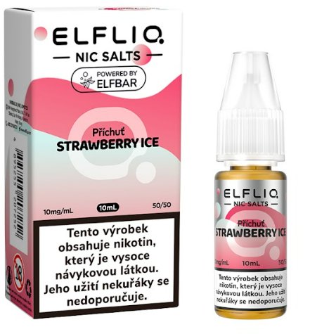 ELFLIQ Strawberry Ice od Elf Bar – jahodový e-liquid s chladivým efektem