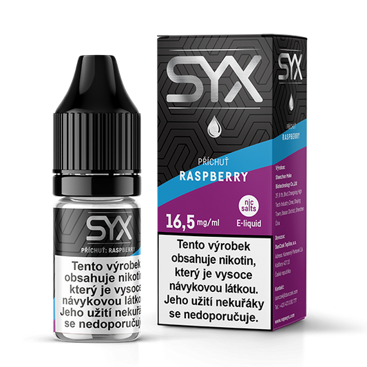 SYX Salt Raspberry (Blue Razz) 10 ml s nikotinovou solí 16,5 mg – příchuť modré maliny