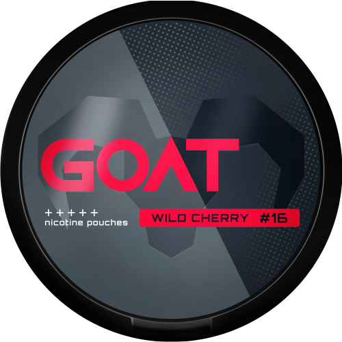 Nikotinové sáčky GOAT Wild Cherry 16,4 mg/g (11,49 mg/sáček) s třešňovou příchutí, slim formát