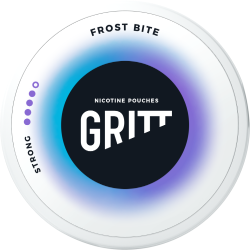 Nikotinové sáčky GRITT Frost Bite Strong s osvěžující mátovou chutí a jemným mrazivým efektem, slim formát, 8,8 mg nikotinu na sáček