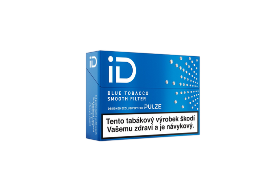 iD Blue Tobacco – zahřívané tabákové náplně se střední intenzitou tabáku a technologií Smooth Filter pro zařízení Pulze