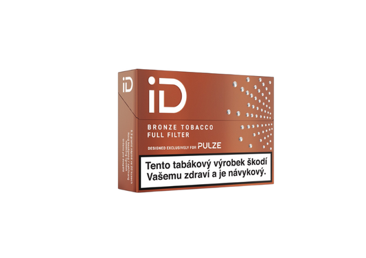 iD Bronze Tobacco – krabička výrazných zahřívaných tabákových náplní Full Filter pro zařízení Pulze