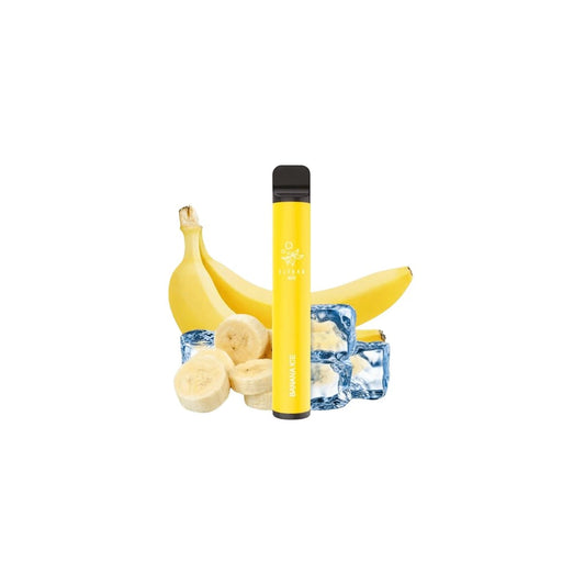 ELF BAR Banana Ice jednorázová e-cigareta 600 potahů 20 mg s chladivým banánem