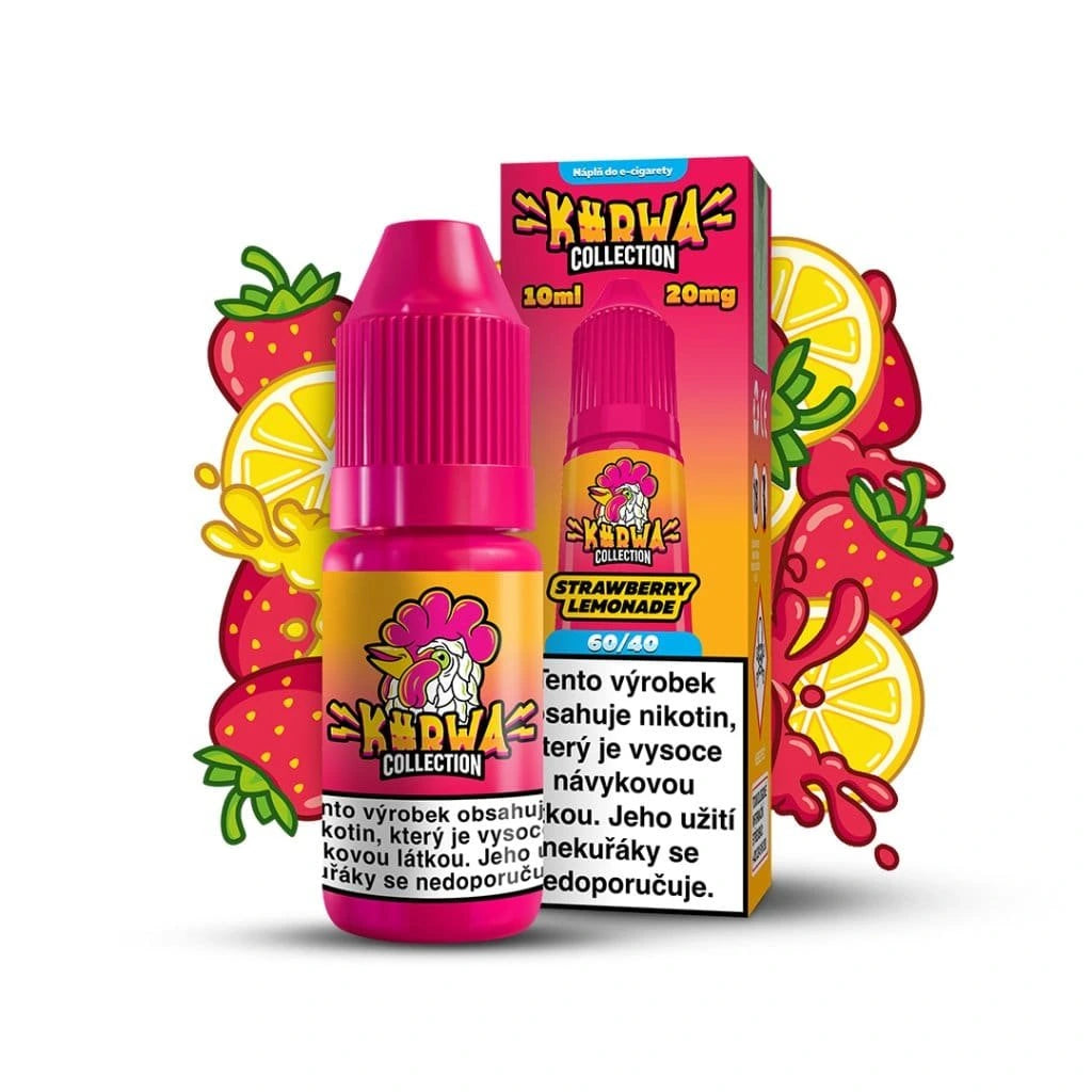 Kurwa Collection Strawberry Lemonade e-liquid 10ml 20mg nikotinová náplně pro vaping