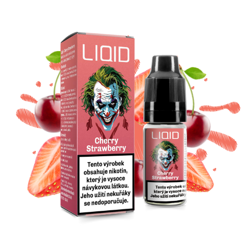 LIO LIQUID Salt Cherry Strawberry e-liquid 10 ml – jahoda a třešeň, pro MTL a pod systémy