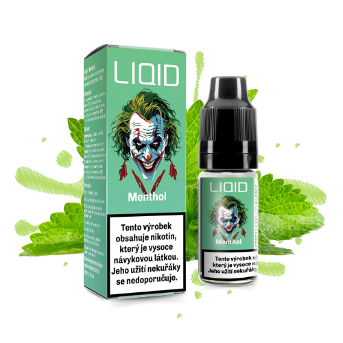 LIO LIQUID Salt Menthol e-liquid 10 ml – intenzívne chladivý mentol s jemne nasládlým podtónom, ideálny pre MTL a pod systémy