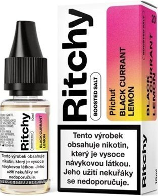 E-liquid Ritchy Salt Blackcurrant Lemon 10 mg – černý rybíz a citron s nikotinovou solí