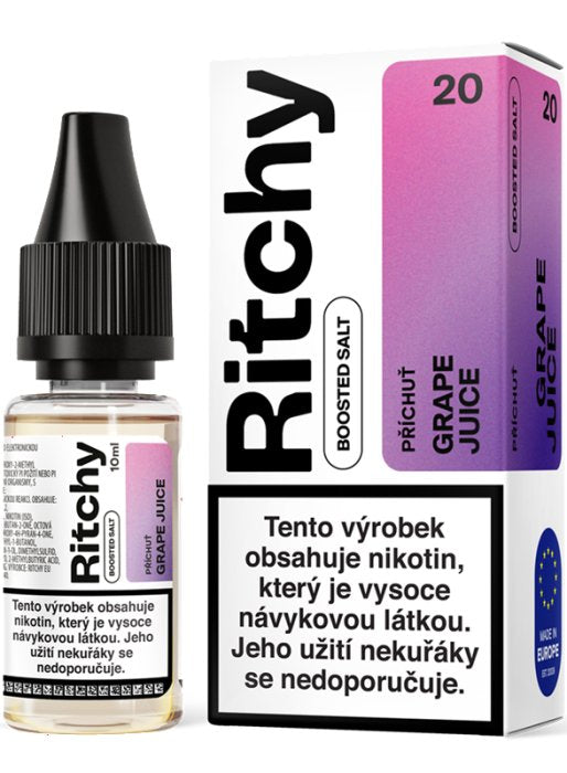 Ritchy Salt Grape Juice 10 mg – e-liquid s příchutí šťavnatého hroznového vína