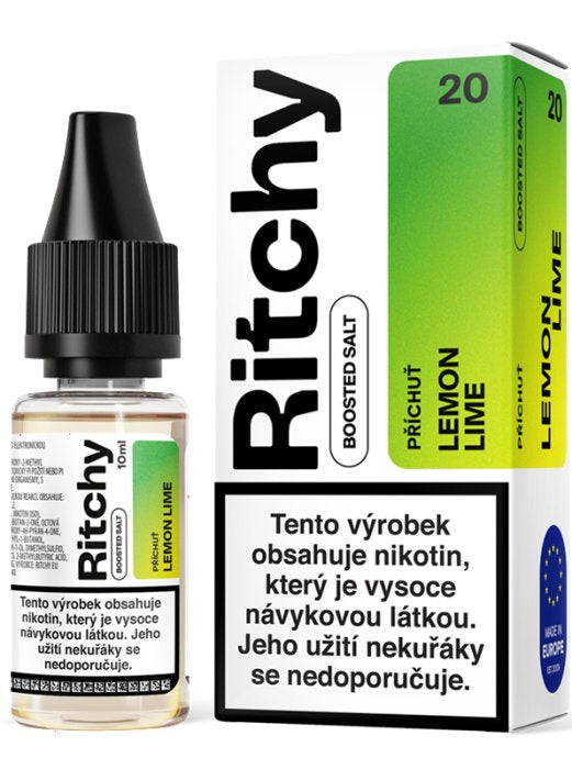 Ritchy Salt Lemon Lime 20 mg – e-liquid s citrusovou příchutí citronu, limetky a nikotinovou solí