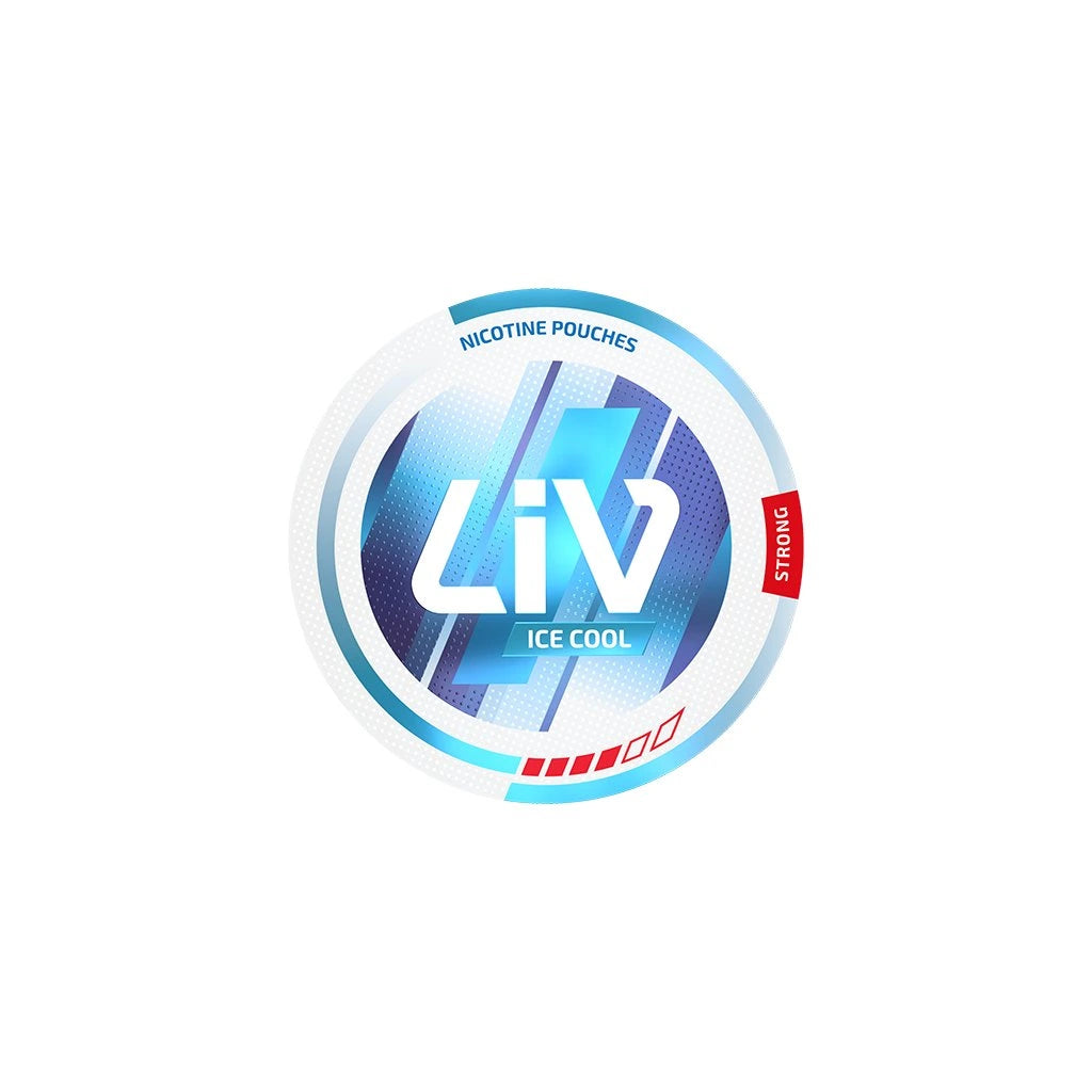 Nikotinové sáčky LIV Ice Cool Strong s mentolovou chutí 9,6 mg nikotinu na sáček