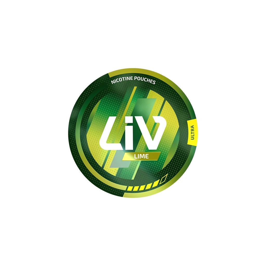 Nikotinové sáčky LIV Lime Ultra s chutí limetky, 12 mg nikotinu na sáček