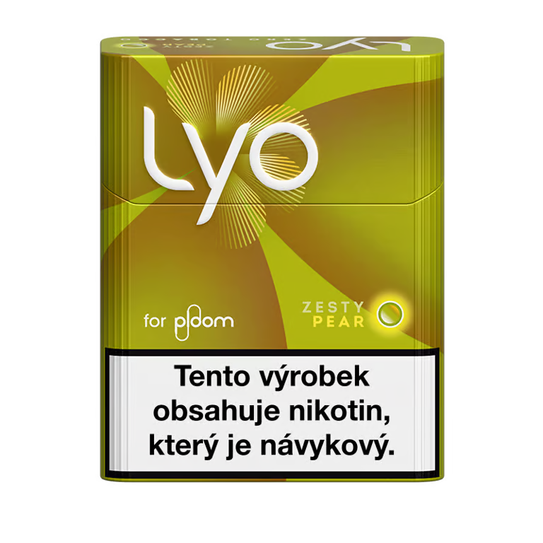 Krabička LYO Zesty Pear s 20 nikotinovými náplněmi pro Ploom