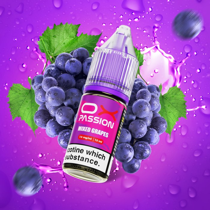Mixed Grapes Mint od OXVA – hroznový e-liquid s osvěžující mátou pro MTL vaping, POD systémy a elektronické cigarety