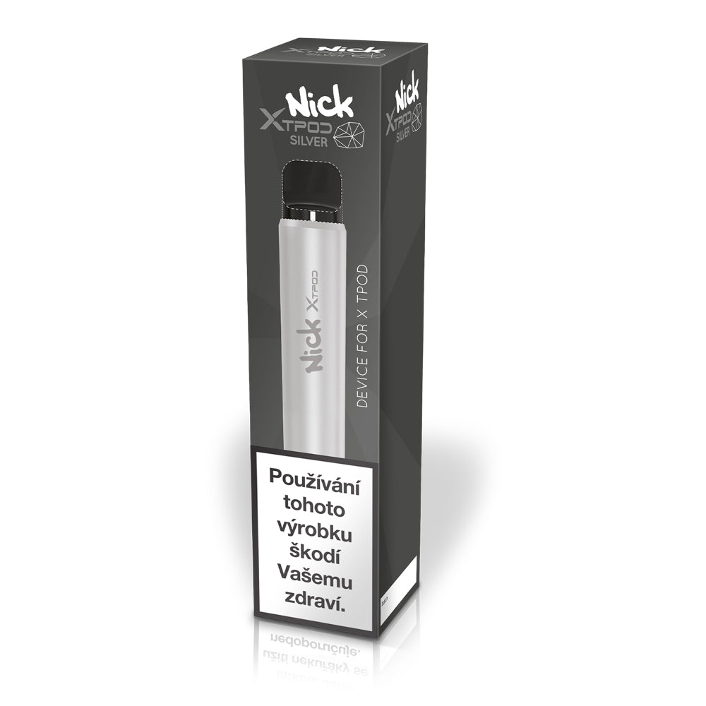 NICK X TPOD DEVICE Black – černé dobíjecí POD zařízení ecigareta s baterií 500 mAh