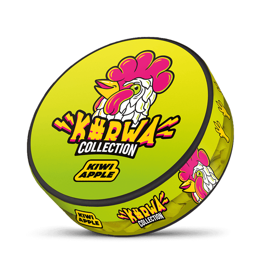 Nikotinové sáčky Kurwa Collection kiwi apple, jablko kiwi, slim formát