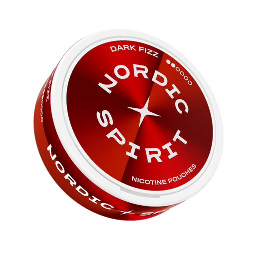 Nordic Spirit Dark Fizz Regular nikotinové sáčky 5,6 mg s příchutí skořice, vanilky a citrusů