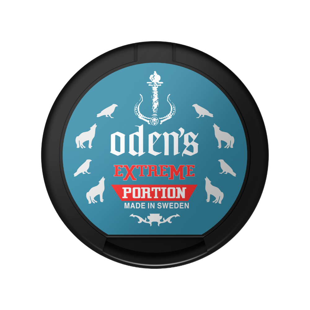 Odens Extreme Cold – žvýkací tabák (snus) s mentolovou chutí, vlhké sáčky regular