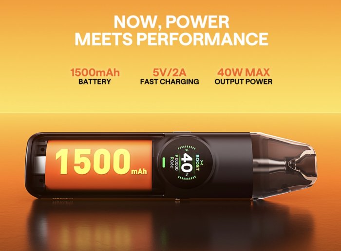 OXVA Nexlim 1500mAh Black Warrior banner s výhodami plnitelné e-cigarety pro vaping e-liquidů