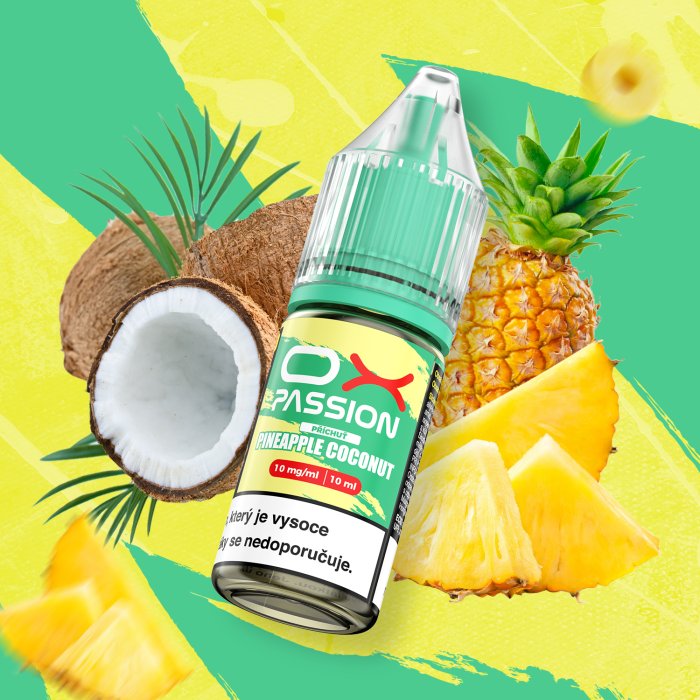 Pineapple Coconut od OXVA OX Salt – exotický e-liquid s chutí ananasu a kokosu pro MTL vaping a POD systémy