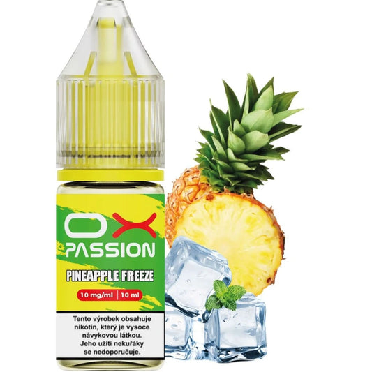 Pineapple Freeze od OXVA OX Passion Salts – osvěžující ananasový e-liquid s cooling efektem pro elektronické cigarety a MTL vaping