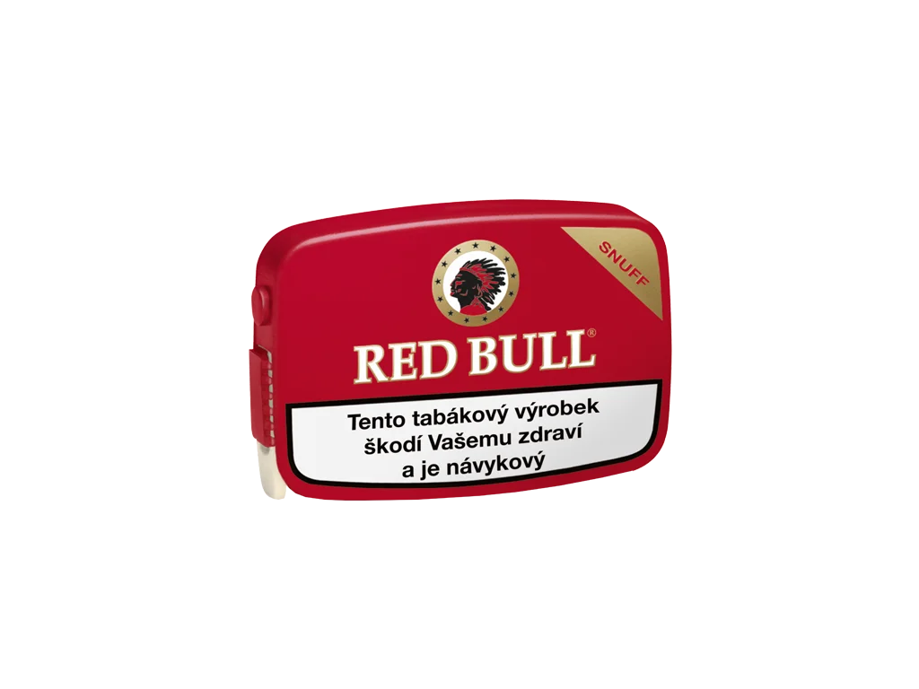 Red Bull šňupací tabák 10 g od Pöschl Tabak, jemně mletý snuff anglického typu s výraznou mentolovou příchutí
