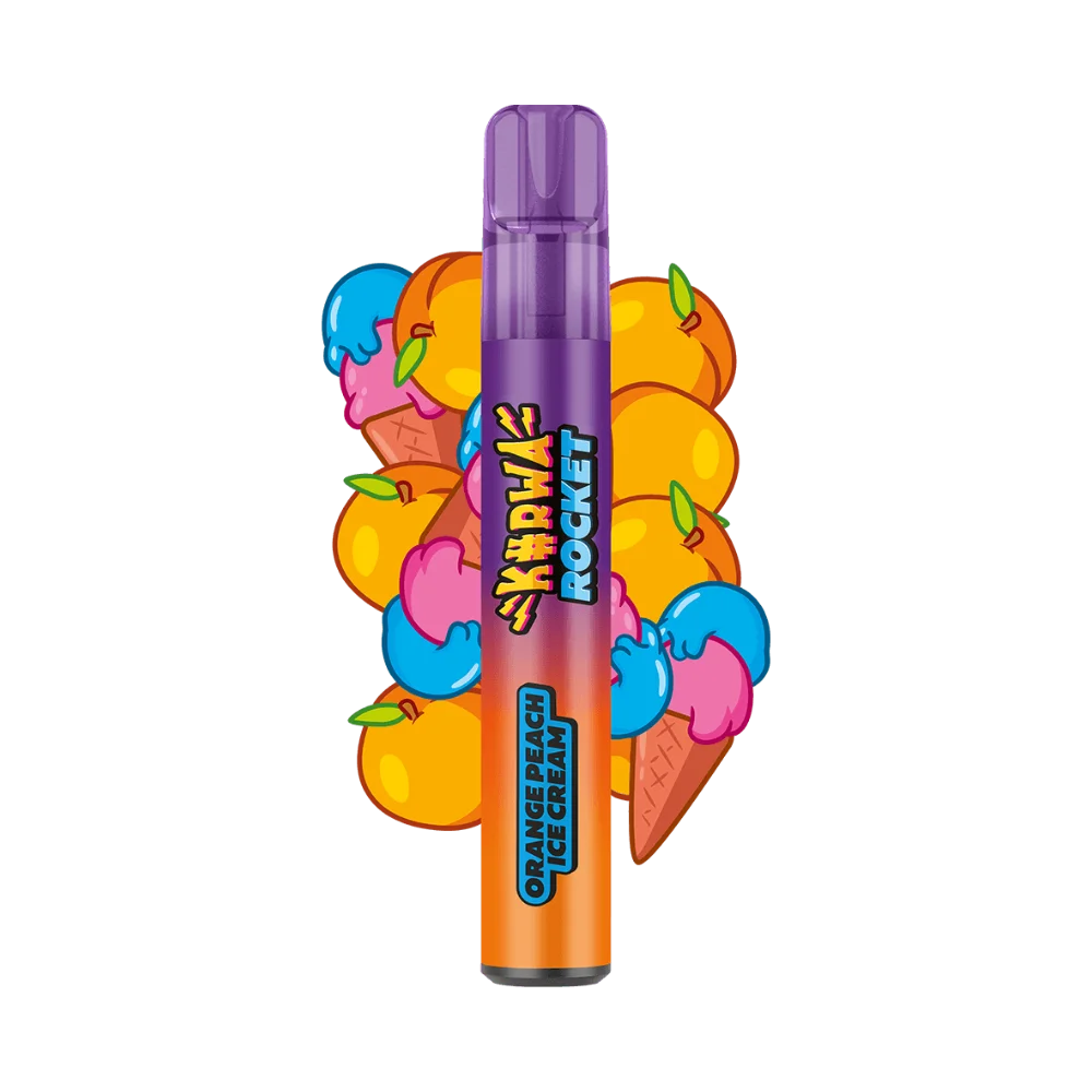 KURWA ROCKET Orange Peach Ice Cream