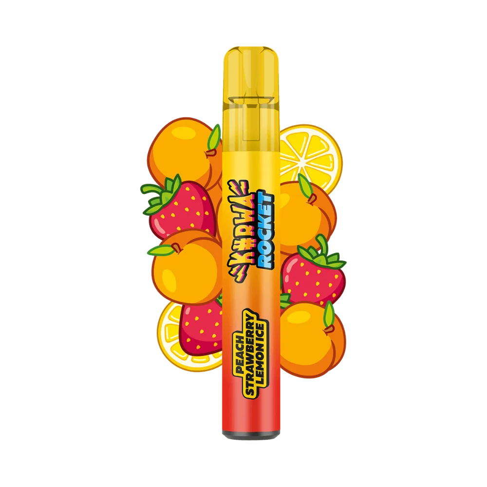 KURWA ROCKET Peach Strawberry Lemon Ice