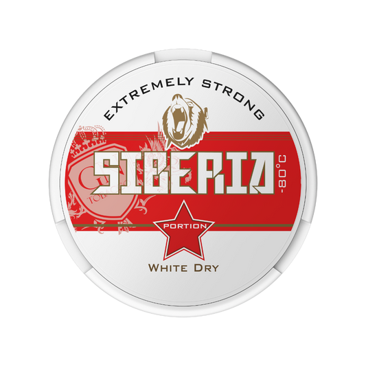 Siberia 80 °C White Dry – žvýkací tabák (snus), peprmint, regular formát