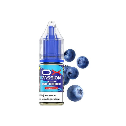 Sweet Blueberry od OXVA OX Passion Salts – borůvkový e-liquid s nikotinovou solí pro MTL vaping, POD systémy a elektronické cigarety